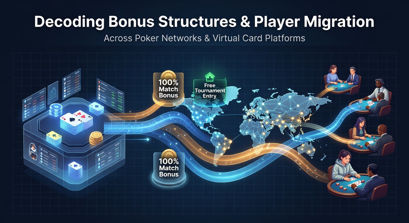 Network traffic patterns showing player flows between poker sites driven by bonus incentives