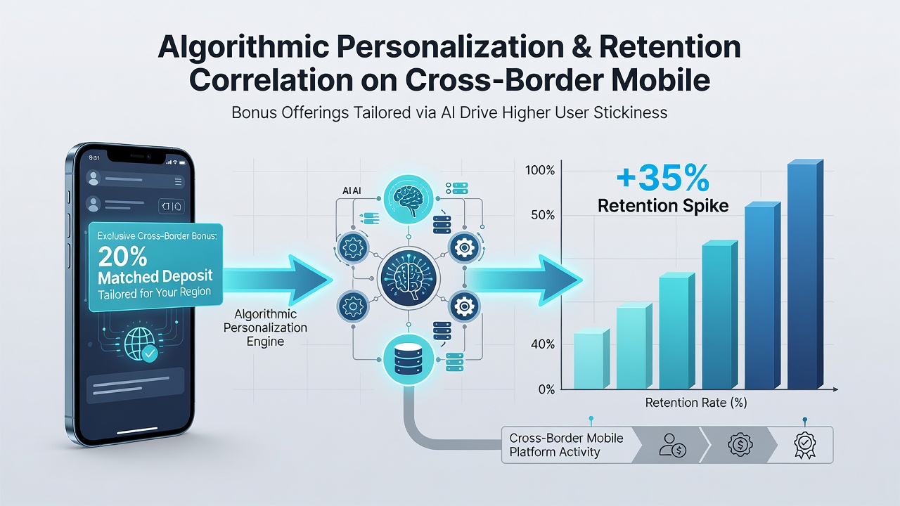 Data charts showing retention rate improvements from personalized bonuses on international mobile casino apps