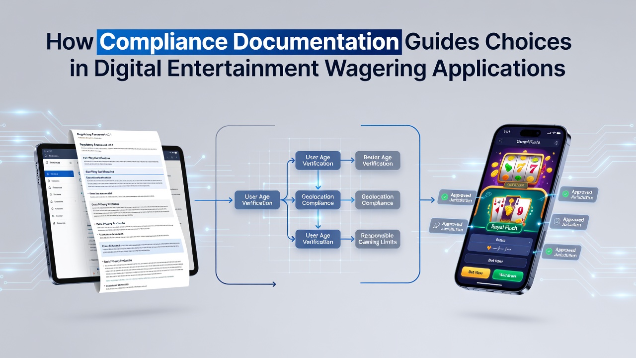 Users reviewing compliance documents for digital entertainment wagering applications on a tablet