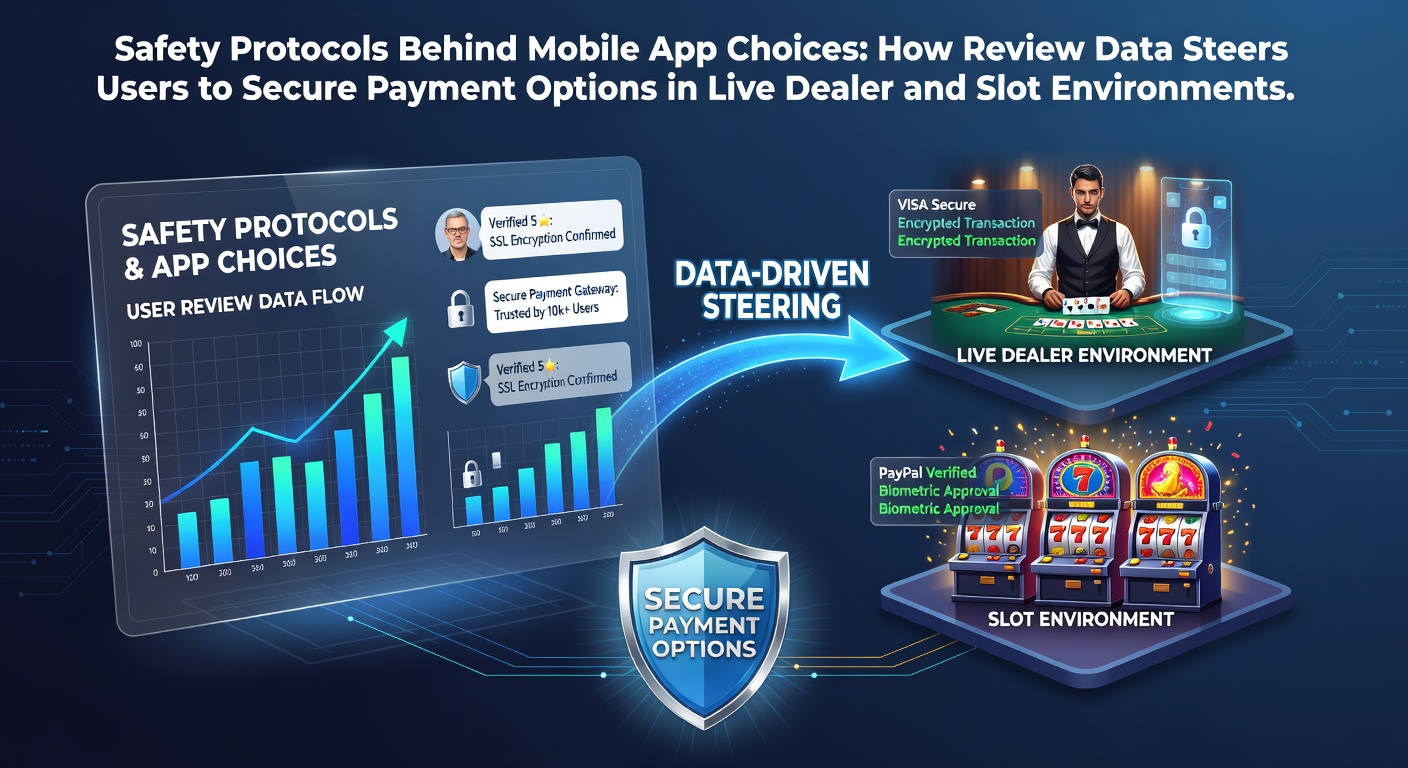 Illustration of mobile app safety protocols for secure payments in live dealer and slot games
